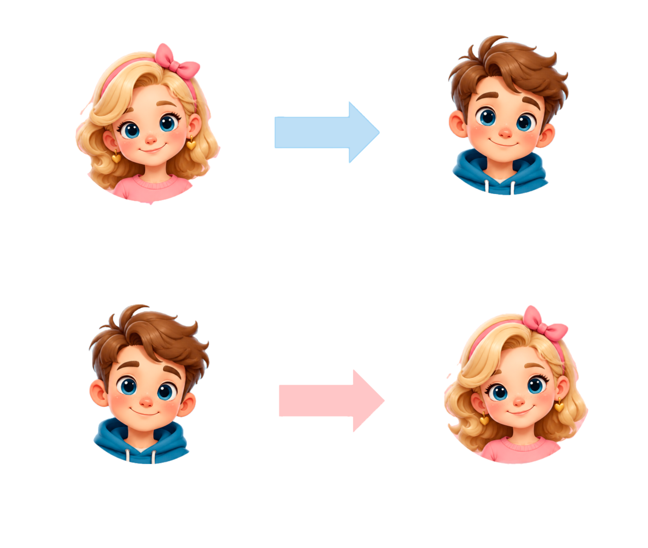 Step 2: Choose Gender Swap Method